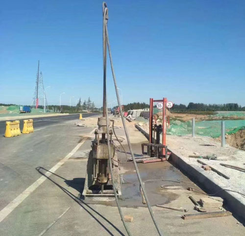 营根镇公路高聚物注浆加固